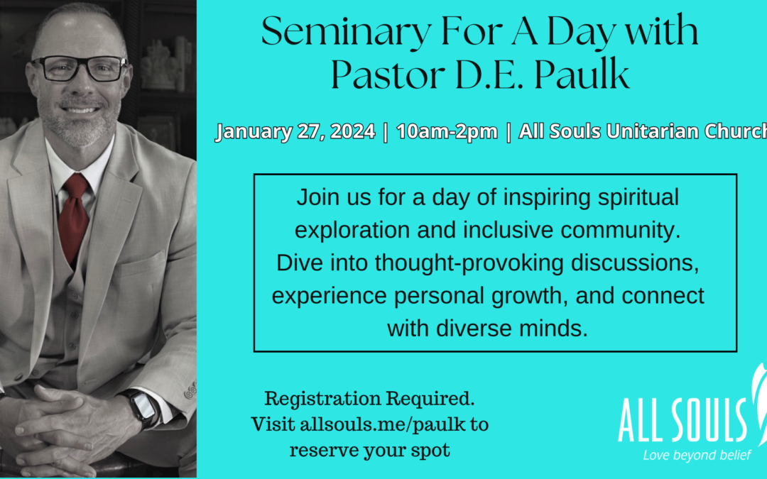 Seminary For A Day With D.E. Paulk