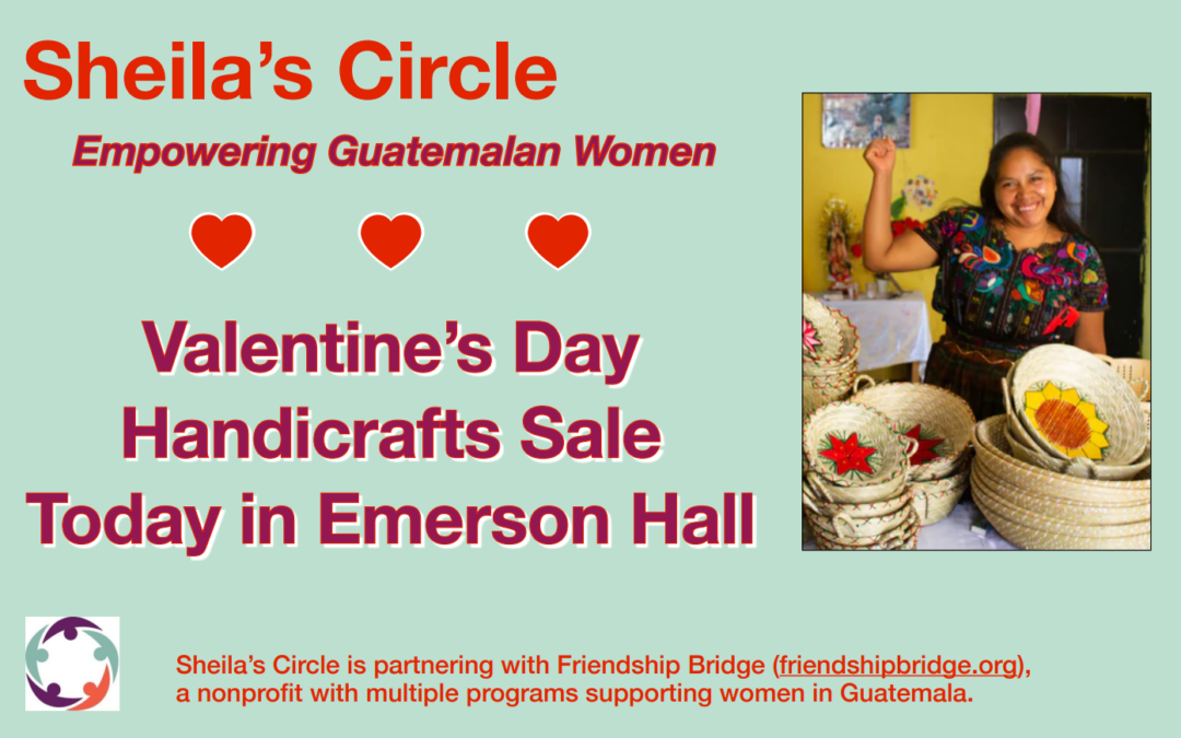 Sheila’s Circle Pre-Valentine’s Day Handicrafts Sale