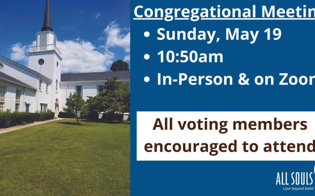 Congregational Meeting May 19