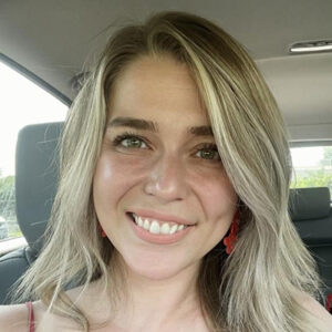 Hunter Jameson smiling.