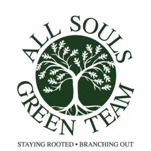 All Souls Green Team Logo with the slogan Staying Rooted, Branching Out